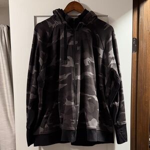 Camouflage Zip-Up Hoodie